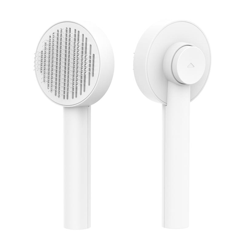 

Расческа с круглой иглой для домашних животных, щетка для кошек, щетка для удаления волос, расческа для собак и кошек, самоочищающиеся массажные щетки для домашних животных, принадлежности для ухода за животными