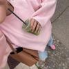 European and American style year winter new pink sweet round neck pullover lazy sweater