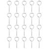 20Pcs Stainless Steel Eyes Screws Metal Small Tapping Screw Hook Rings Self Tapping Eyelet Screw for Indoor & Outdoor Use