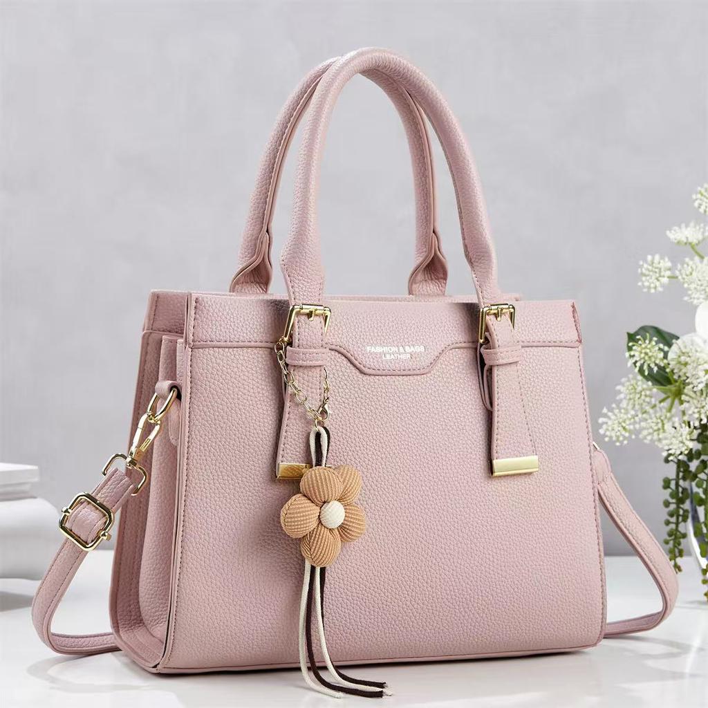 Stylish Simple Spacious Office Tote Bag For Ladies, Multi Layer Top Handle Shoulder Crossbody Handbag Suitable For Commute Shopping Weekend Trip