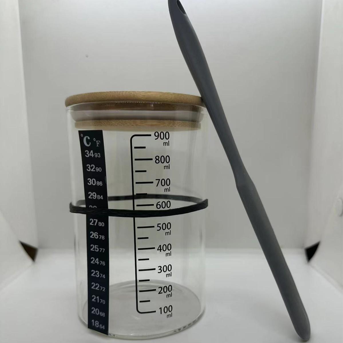 High Transparency Borosilicate Glass Dough Fermentation Jar 23*13*16