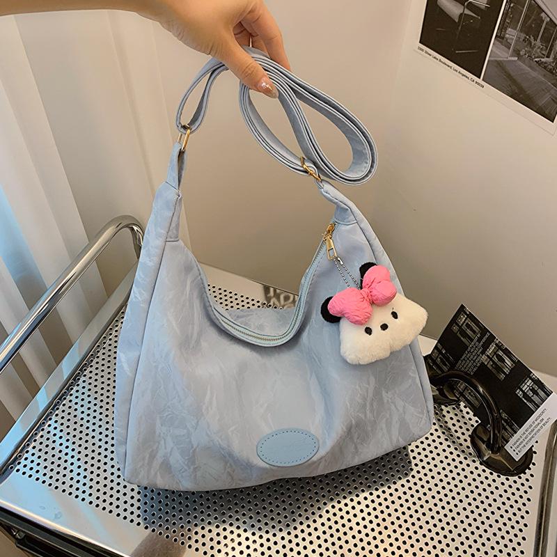 

2024 Корейський стиль М яка шкіра Модна літня сумка-тоут через плече для жінок Without Pendant рожевий