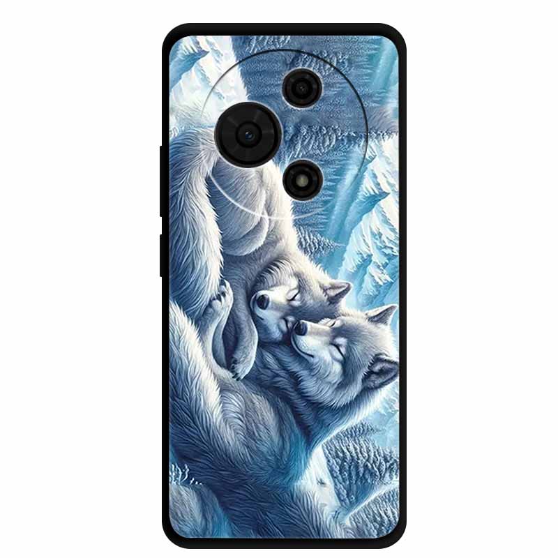 For TCL 605 Case 6.7” Cartoon Animal Shockproof Silicone Soft TPU Funda For TCL 605 Back Cover Protective Nubia Coque Military