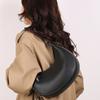 Classic Leather Crescent Hobo Bag with Adjustable Strap Underarm Bag Sleek Minimalist Shoulder Purse for Work Casual Commute