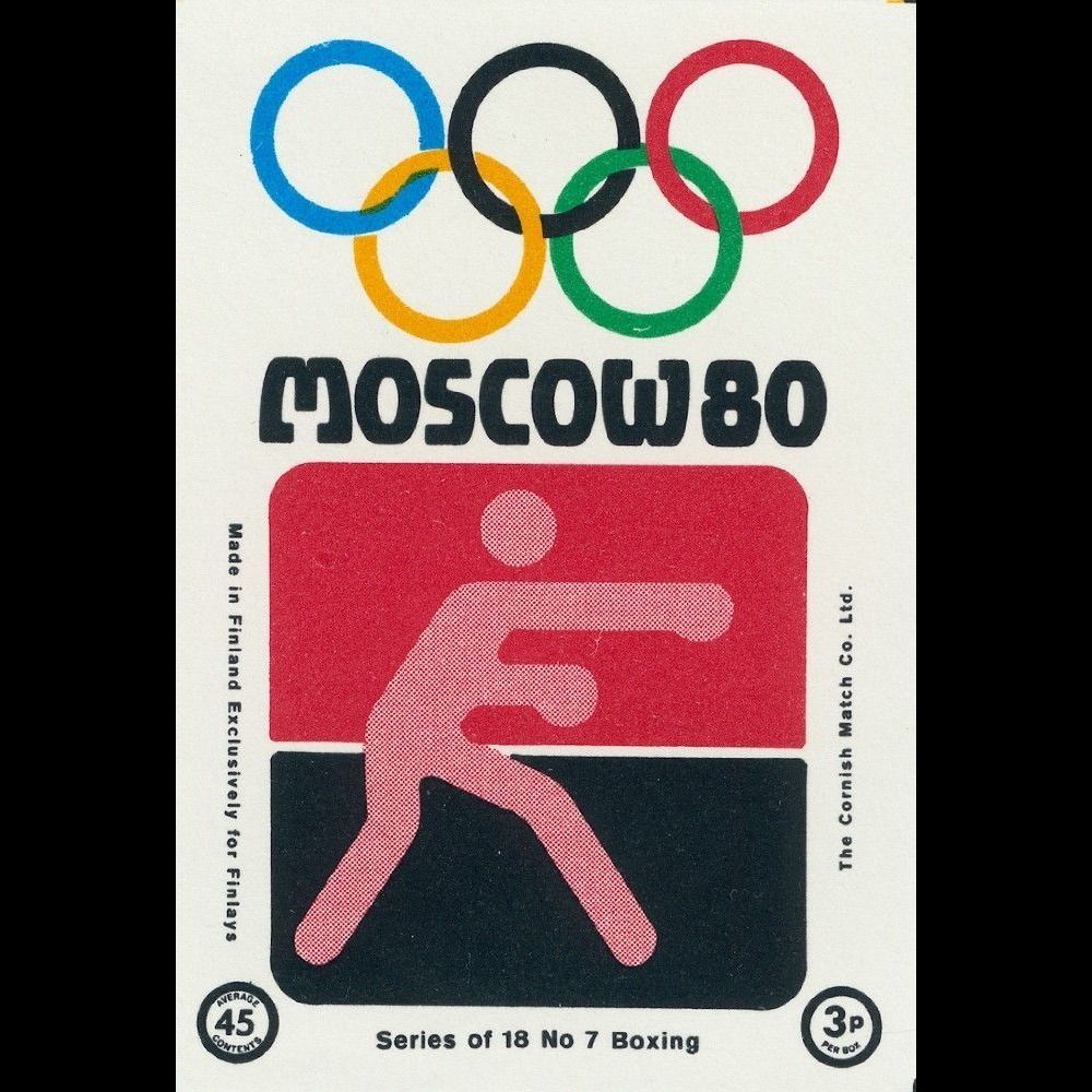 

Москва 1980 Олімпійські ігри Вінтажний Металевий Бляшаний Знак Декор для Спортивного Бару 20x30см