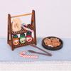 Realistic Dollhouses Candy Display Shelf Pastries Resin Structure Compatible With Miniature Furniture