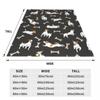 Flanelldecke mit Jack-Russell-Terrier-Hund, niedliches Tier, warme, weiche Überwurfdecke für Couch, Bett, Reisedruck, Tagesdecke, Sofabettbezug