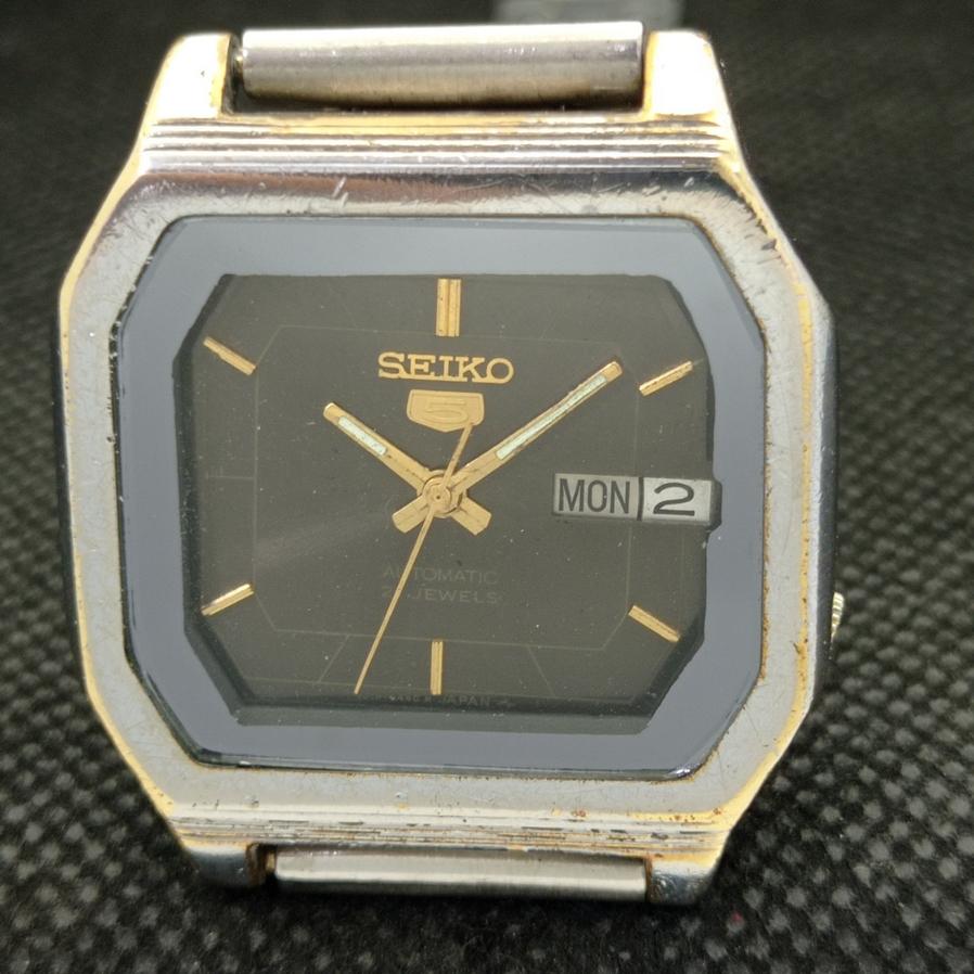 USED ELEGANT SEIKO 5 7019A MENS AUTOMATIC JAPAN ORIGINAL DIAL WATCH A416113-2 R10621f-a416113