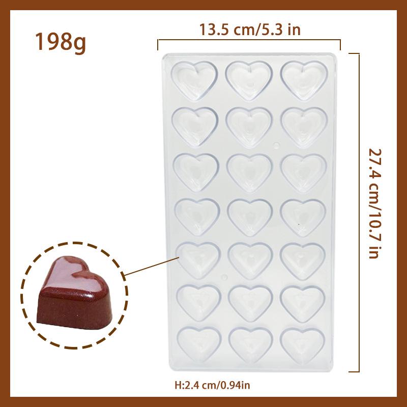 Clear DIY Candy Chocolate Molds - Sturdy Plastic Baking Molds