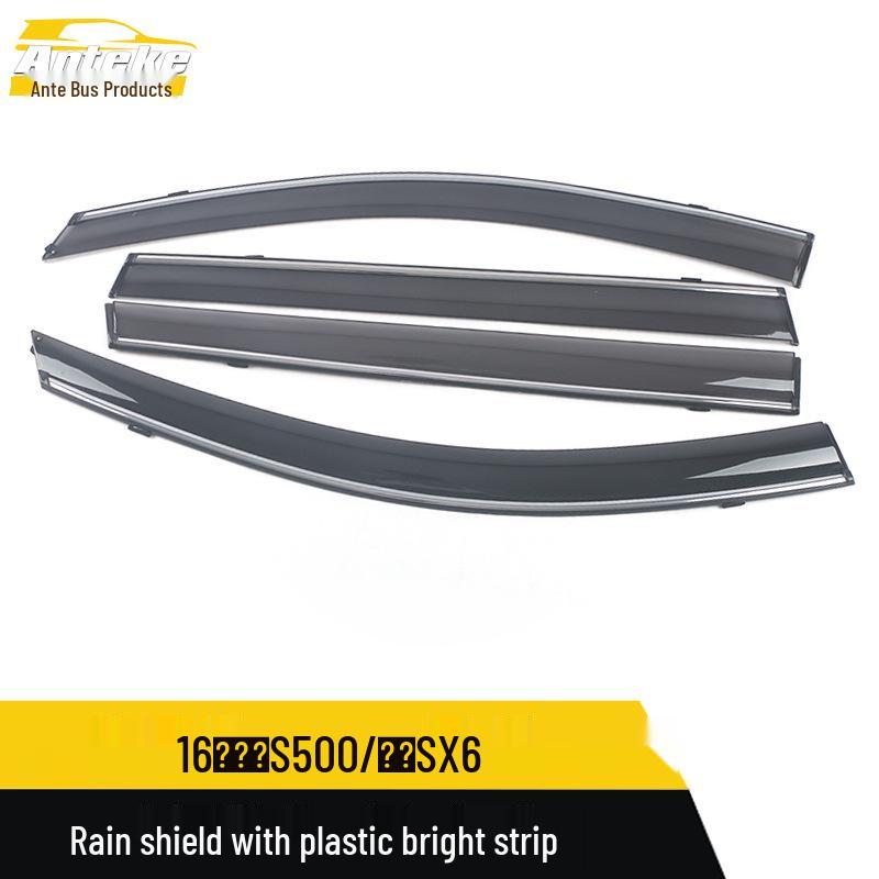 Rain Deflector 3D Stainless Steel Bright Strip Decorative Sticker for Dongfeng Fengxing S500/SX6