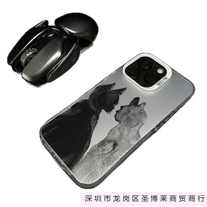 The new art cat is suitable for iphone17 mobile phone case Apple 16promax/15 anti-drop 14pro13 Europe and America