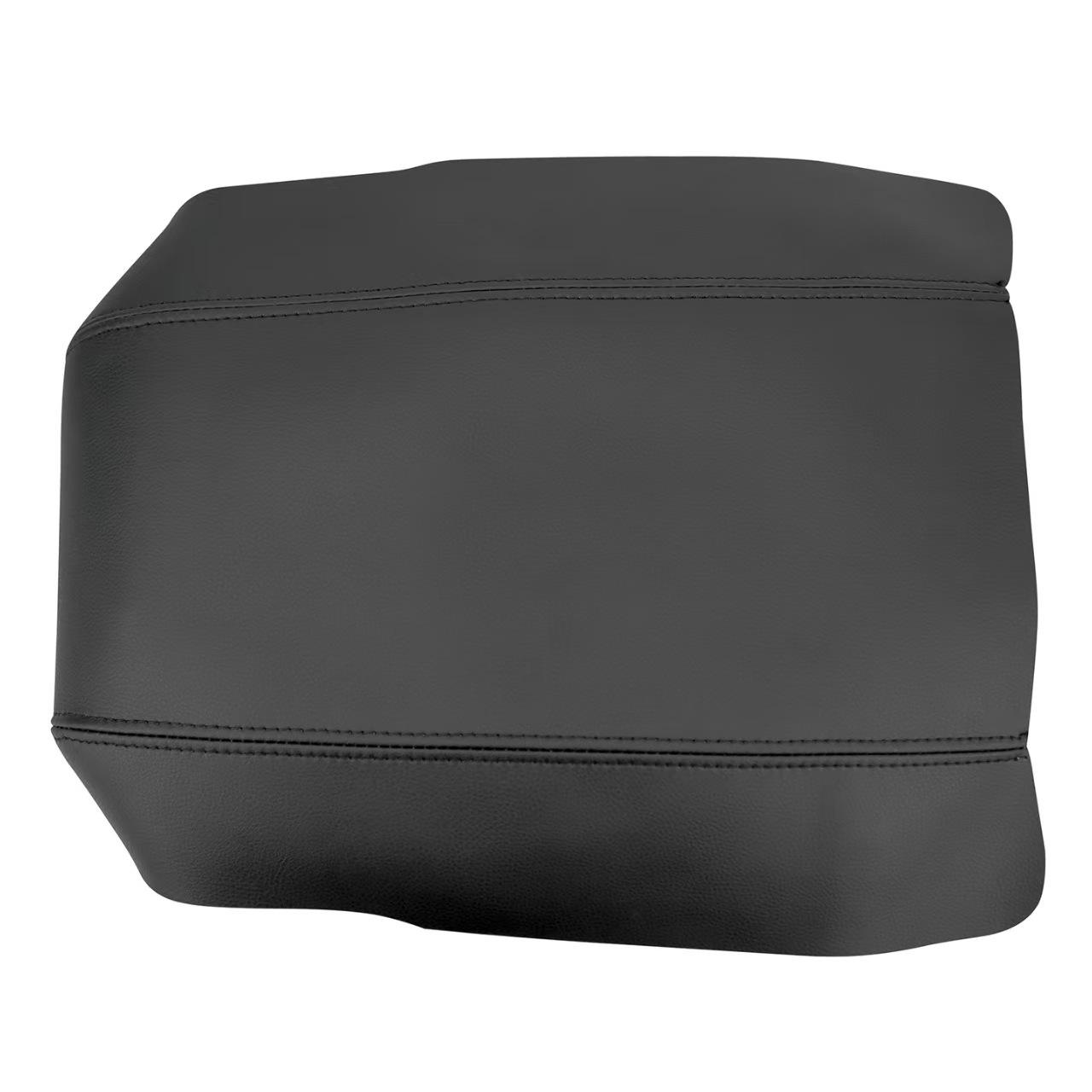 

Ford Taurus 2010-2019 Leather Armrest Box Cover, Car Interior Protector Adhesive Black Leather, Black Stitching