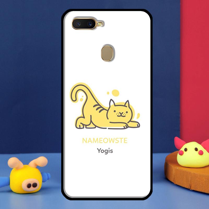 

Funny yoga cat Case For Oppo A16 A76 A96 A58 A78 A98 A5 A9 A91 A15 A17 A77 A52 A72 A74 A94 A54S A57S Cover OPPO A94 5G