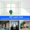 16 Linien 4D-Laser-Wasserwaage, selbstnivellierend, 360 horizontal und vertikal, kreuzweise, superleistungsstark, grüner Laser-Wasserwaage, APP/Bluetooth