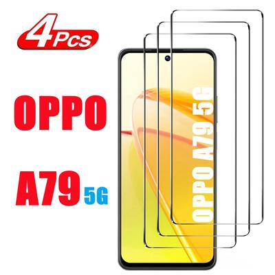 4 Stück Hartglas für OPPO A79 5G Displayschutzglasfolie