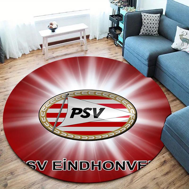 Philips Sport Vereniging Round Area Rug,Carpet Rug for Living Room Bedroom Sofa Playroom Decor,Non-slip Floor Mat
