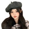 Autumn hat women's retro versatile polka dot beret casual octagonal hat outdoor face little painter hat