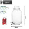 Glass Beverage Dispenser with Faucet