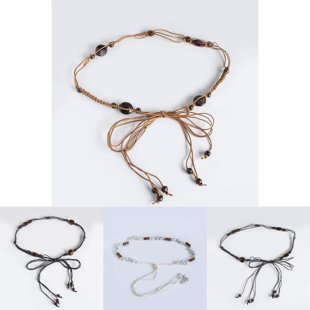 Bohemian Style Bead Decoration Women Casual Weaving Waist Chain For Vacation And Daily Wear