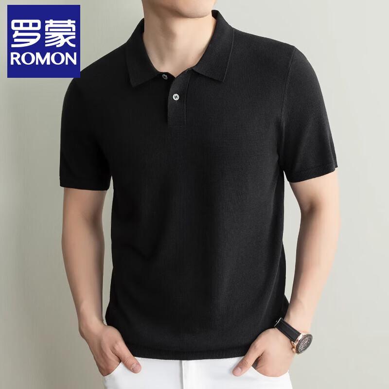 Luomeng Men's Old Money Style Tencel Blend Polo Shirt