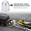 Tow Ball Cap, RV Truck Boat Weatherproof Bumper Universal Hitch Ball Cover Protector (B(Silver CP-0235))