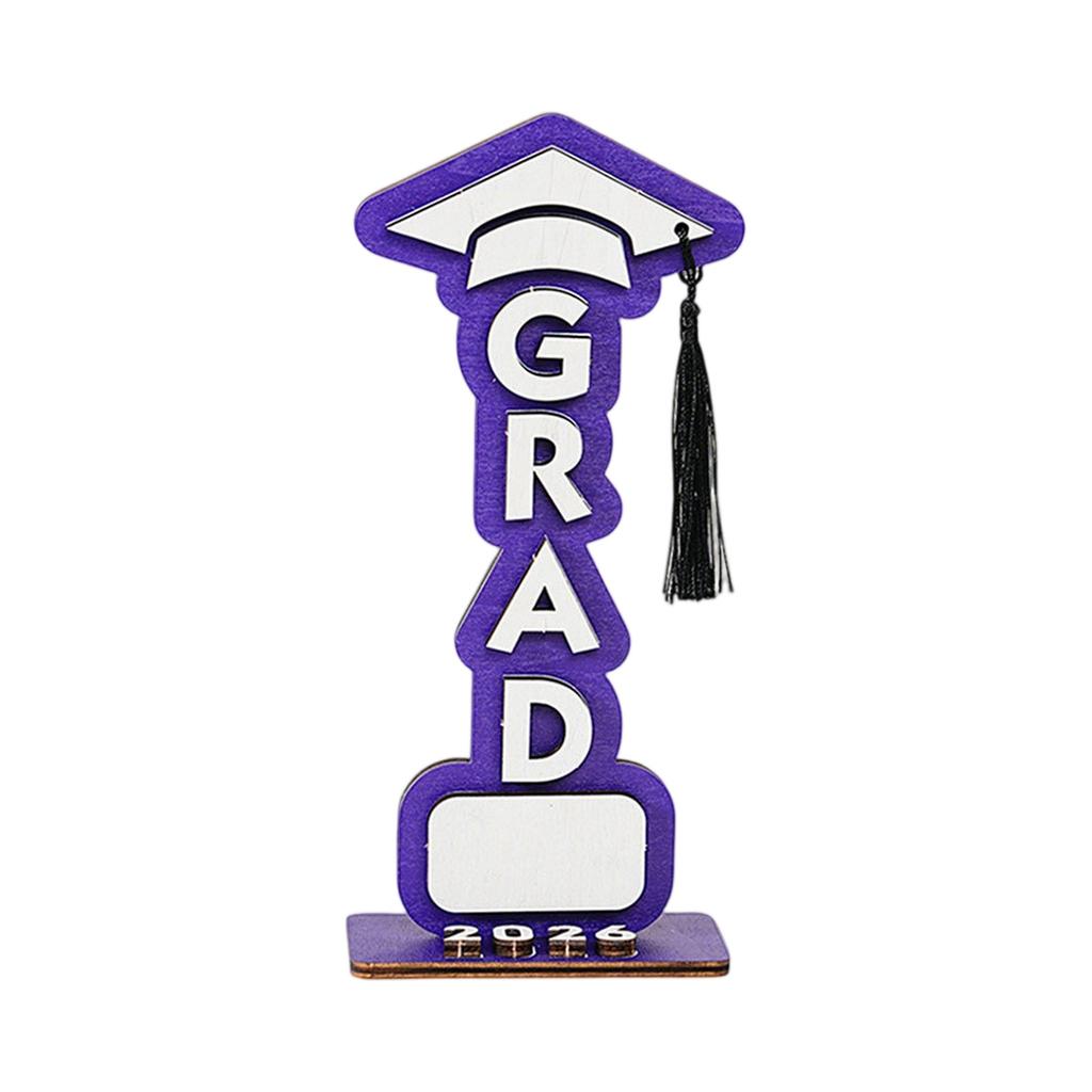 Three Dimensional 2026 Graduation Wooden Holiday Decoration Ornaments Graduation Gifts