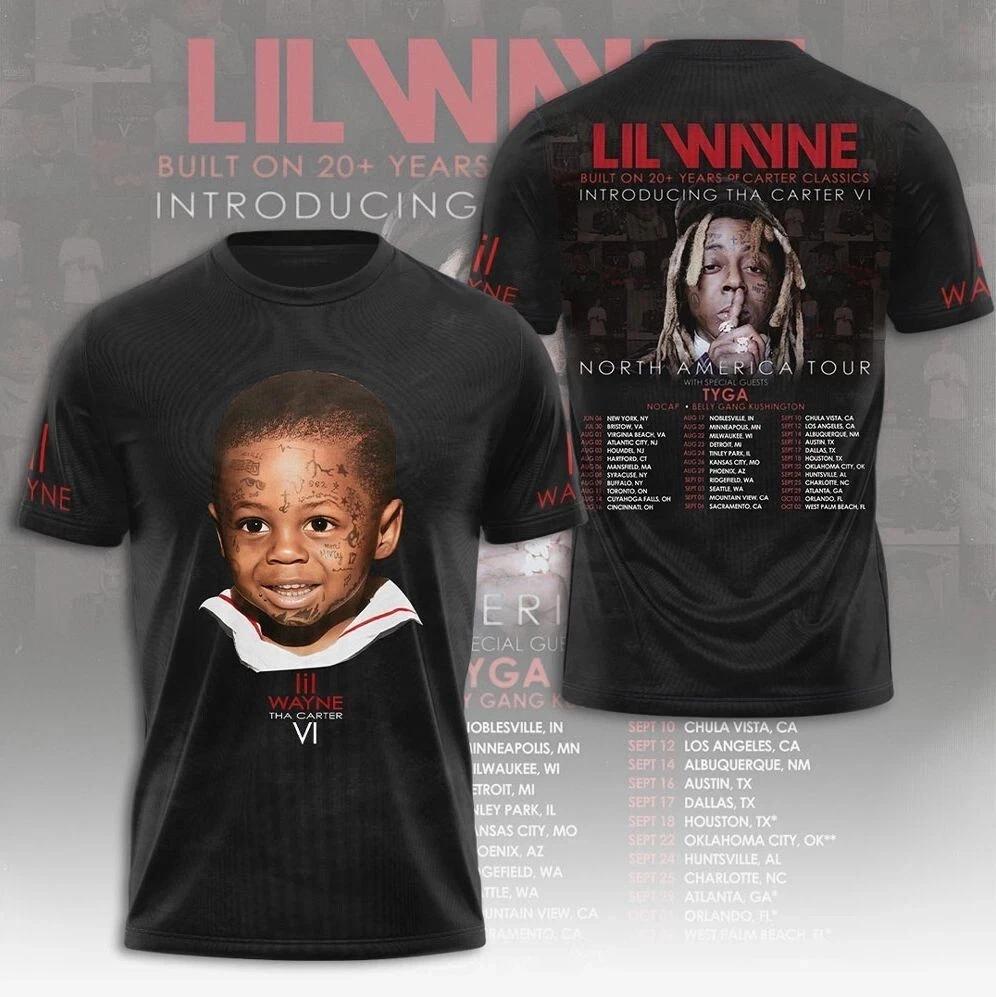 Lil Wayne Tha Carter VI North America 2025 North America Tour 3D T-Shirt FR545 2XL