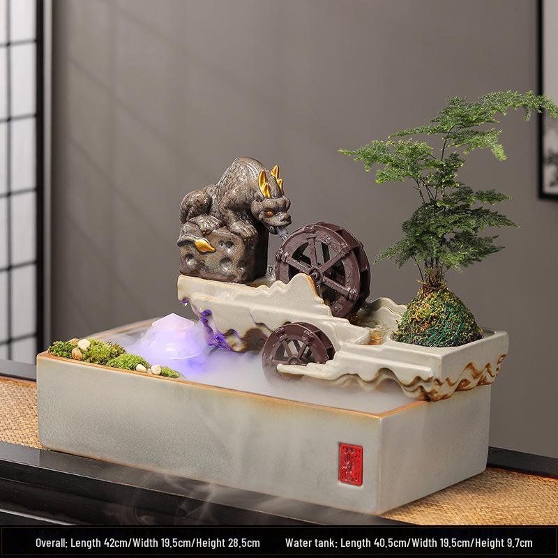 Feng Shui Flowing Water Ball Fountain for Living Room or Desktop Decor
