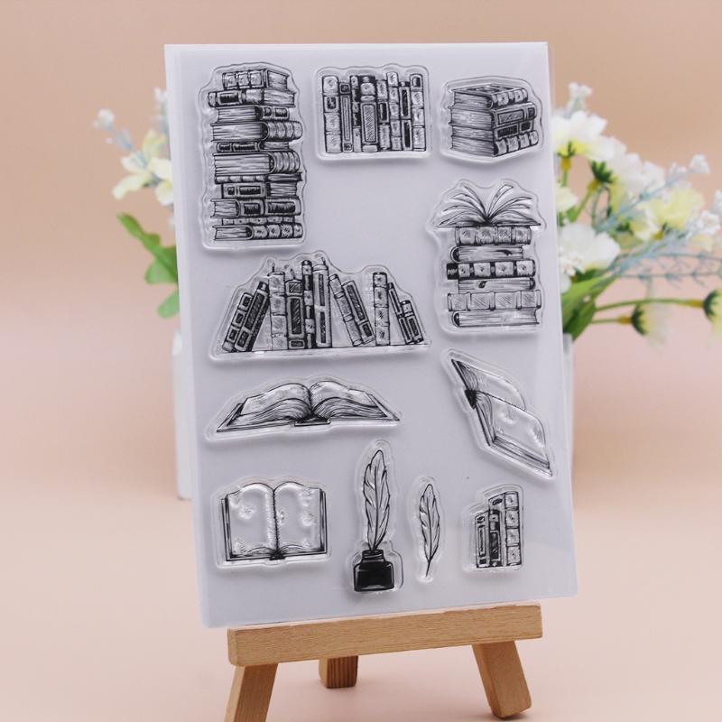 Transparent Clear Stamps Embossing Mould, DIY Printing Silicone Mould for Card Making and Scrapbooki