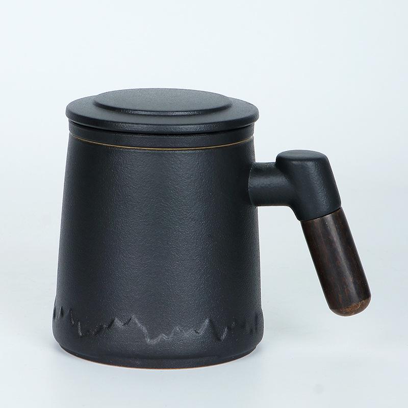 Custom Ceramic Tea and Water Mug with Filter - Office Souvenir Gift