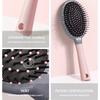 [Nylon Bristle Hair Brush] Nylon Bristle Hair Brush for Women, ABS Plastic Handle, Finishing Comb for Normal Hair