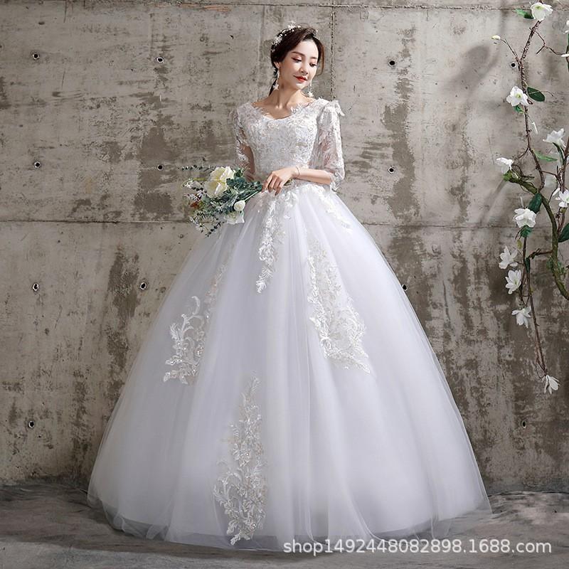 Elegant Lace Wedding Dress Plus Size Brides Slim Fit White Bridal Gown With Tulle Skirt Straps