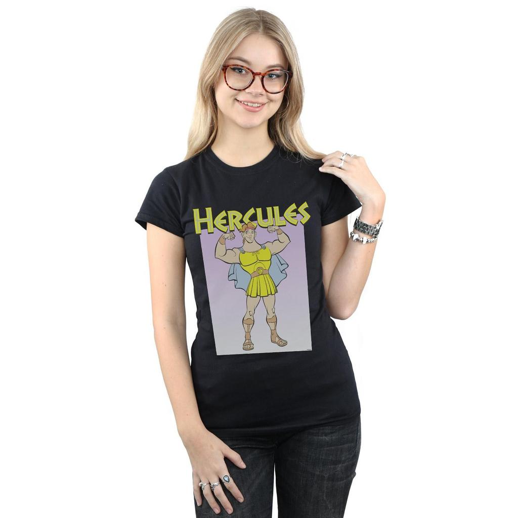 Disney Womens/Ladies Hercules Muscles Cotton T-Shirt