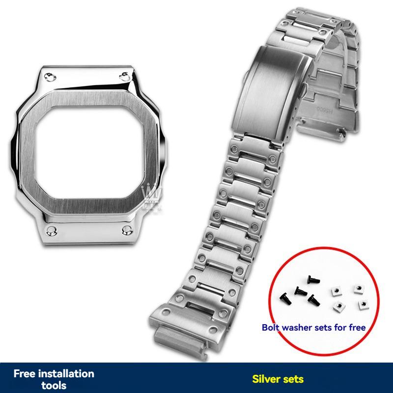 DW-H5600 Metallgehäuse+Armband Für Casio 3516 DW-H5600 Armband H5600 Stahlgehäuse Metallarmband für Herren H5600 MOD-Kit Zubehör
