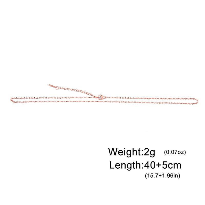 Silver Cross Pendant Necklace Delicate Clavicle Chain DIY Universal Fine Link Extension Jewelry For Women