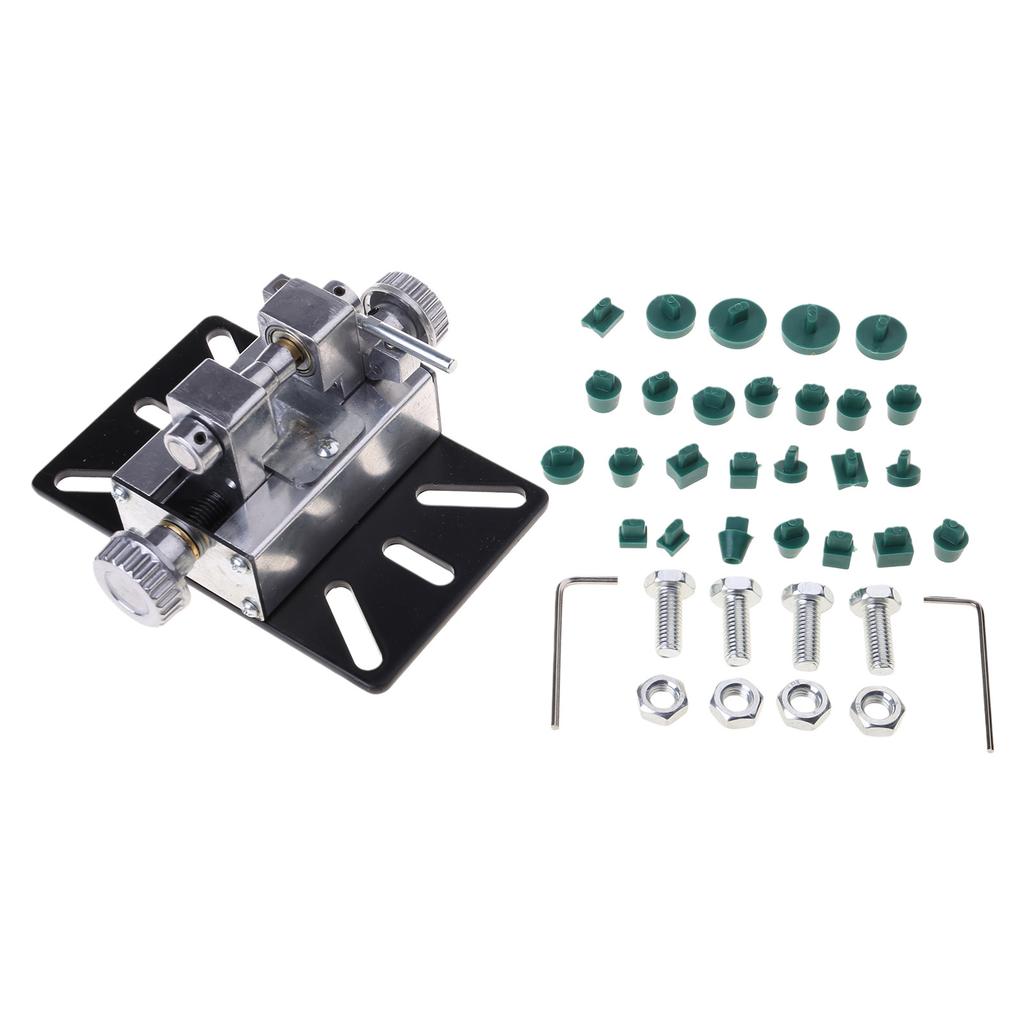 Schmuckherstellung Bohrmaschinenset Stufenlose Lochmaschine für Perlen und Perlen Perlenlochzange Halter Aluminiumlegierung Bohrwerkzeug