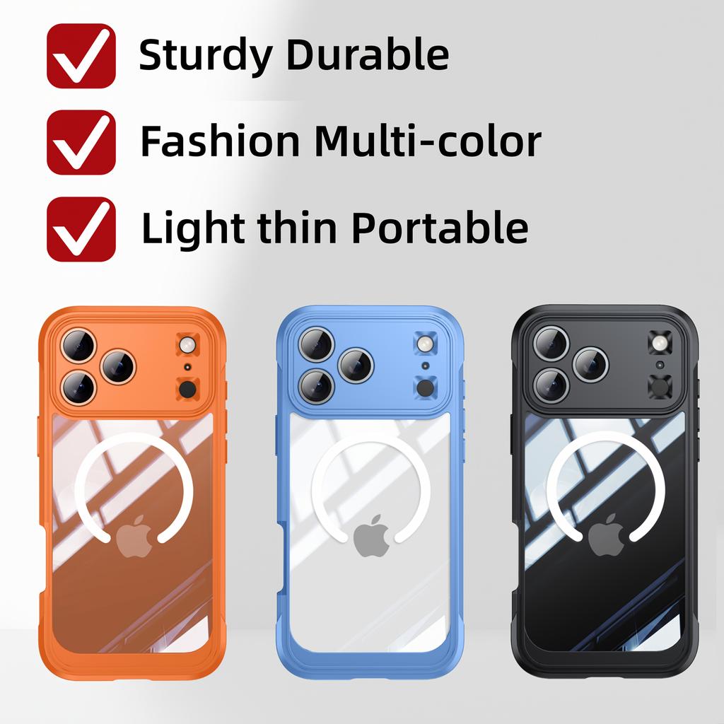Durable, Non-slip, Drop-resistant Wireless Magnetic Charging Phone Case Suitable for IPhone 17 Pro Max / 17 Air / 17 Pro / 17