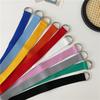 Simple Unisex Belt Solid Color Canvas Double Ring Buckle Youth Students Nylon Jeans Belts Versatile Durable Adjustable Fashion