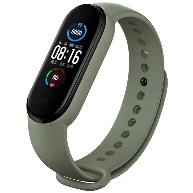 Watch Straps For Mi Band 7 6 5 4 3 Wristband Silicone Bracelet Wrist Straps MiBand 3/4 Band5 Band6 Smartwatch Accessories