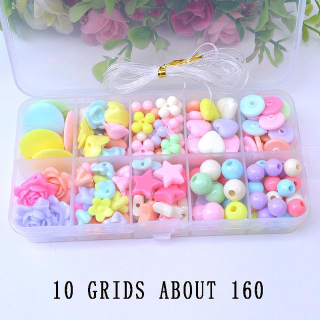 Diy Handmade Beaded Toy With Accessory Set Children Creative 24 Grid Girl Jewelry Making Toys Educational Toys Children Gift