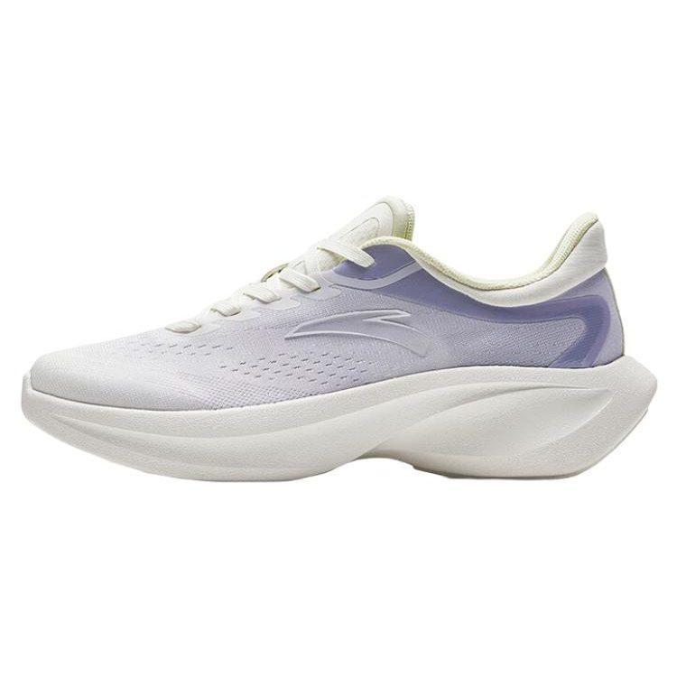 Anta Leaf 4.0 Slip Resistant Abrasion Resistant Low Top Running Shoes Women's White Purple 922335555-4