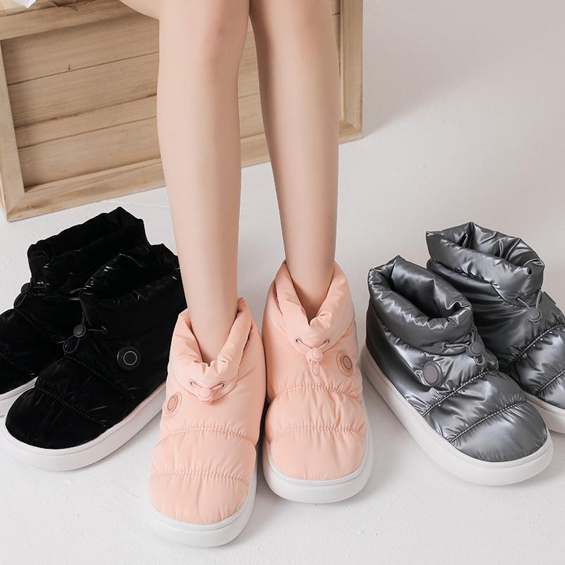 Unisex Smart Heated Snow Boots with USB Charging and Three-Level Temperature Control