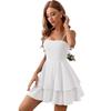 Neues Damen-Trägerkleid für Frühling und Sommer, rückenfrei, mit Schleife, kurz, sexy