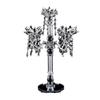 Artificial Crystal Sparkling Candle Holder Lotus Design For Daily Home Decor