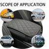 Auto Center Console Pad, Universal Waterproof Armrest Seat Box Cover, Leather Auto Armrest Cover Protector for Most Vehicle(Black)