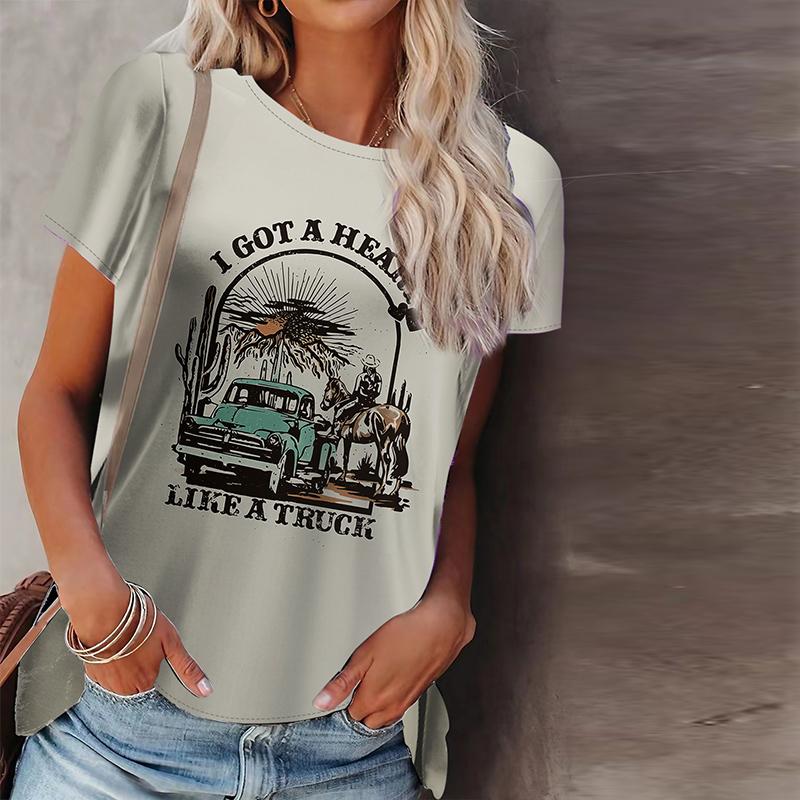 

Женская летняя футболка с гоночным принтом, футболки с короткими рукавами, повседневные топы с принтом 8XL серебряный