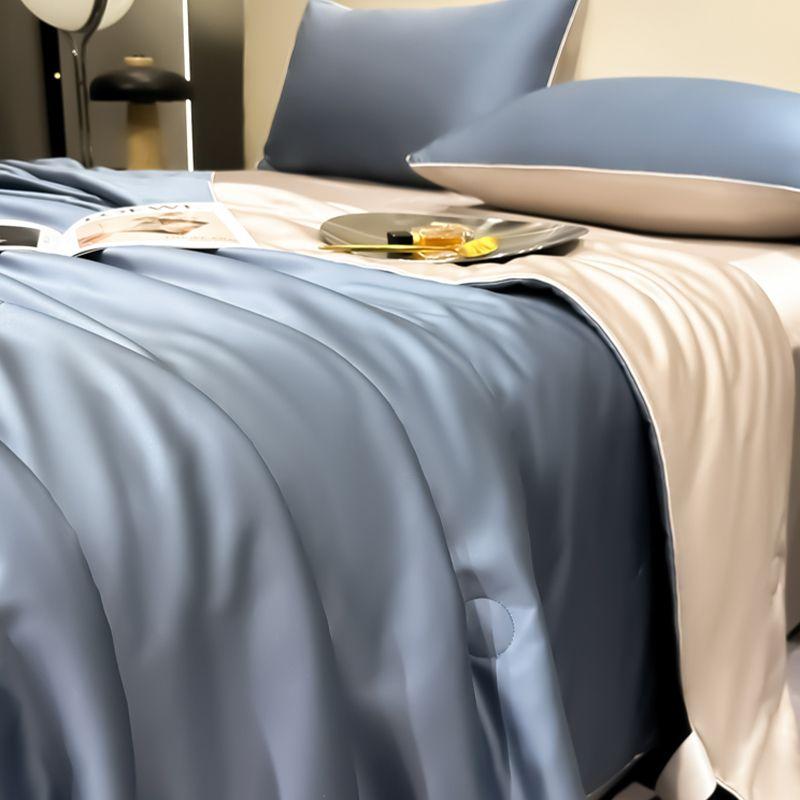 

Летнее одеяло Кондиционирование Моющееся Ледяной шелк Летнее прохладное одеяло INS Всесезонное Машинная стирка 150x200cm