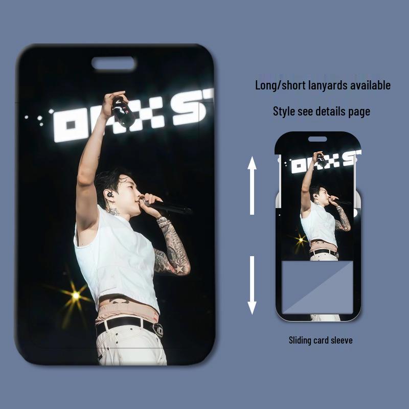 Park Jae Bum Plastic Sliding Cover ID and Badge Holder for Students and Professionals