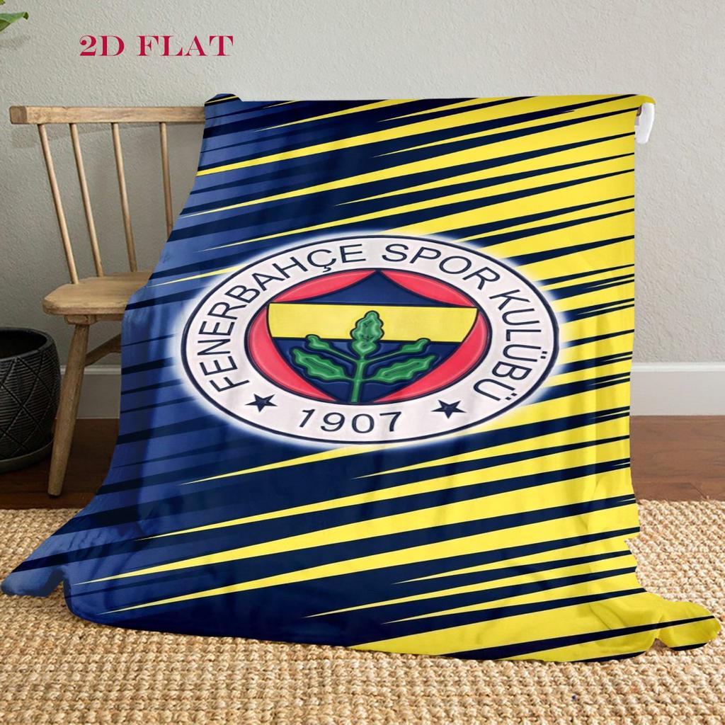 Eredità Fenerbahçe: Coperta Passion Adatta a tutte le stagioni Morbido e confortevole Lenzuolo Coperta per riposo in ufficio Coperta in peluche per esterni