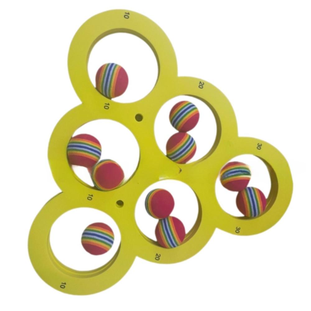 

с 10 мячами, кольцо для подсчета очков при бросках, набор, EVA, игра-пазл, водные игрушки, спорт на открытом воздухе Triangle